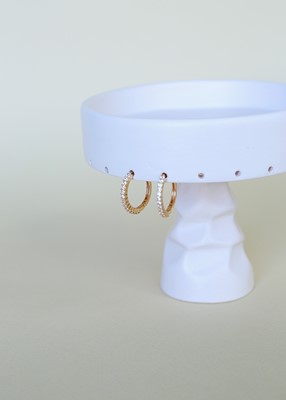 zirkon taşlı  montür halka küpe