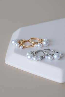 Top İnci Sallantılı Shakira Küpe 