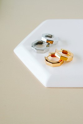 somun yarım halka küpe