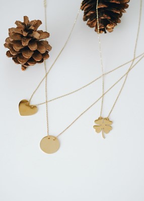 Minimal Çelik Plaka Kolye