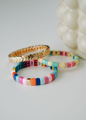 Koyu Renkli Oval Seramik Kaplama Bileklik