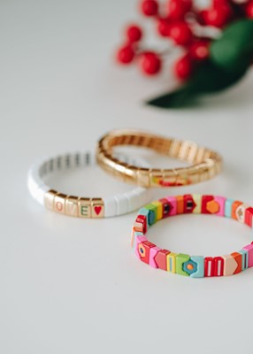 Renkli Desenli Seramik Kaplama Bileklik