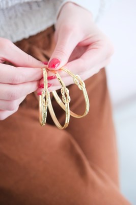 Düğüm Tasarım Gold Bilezik