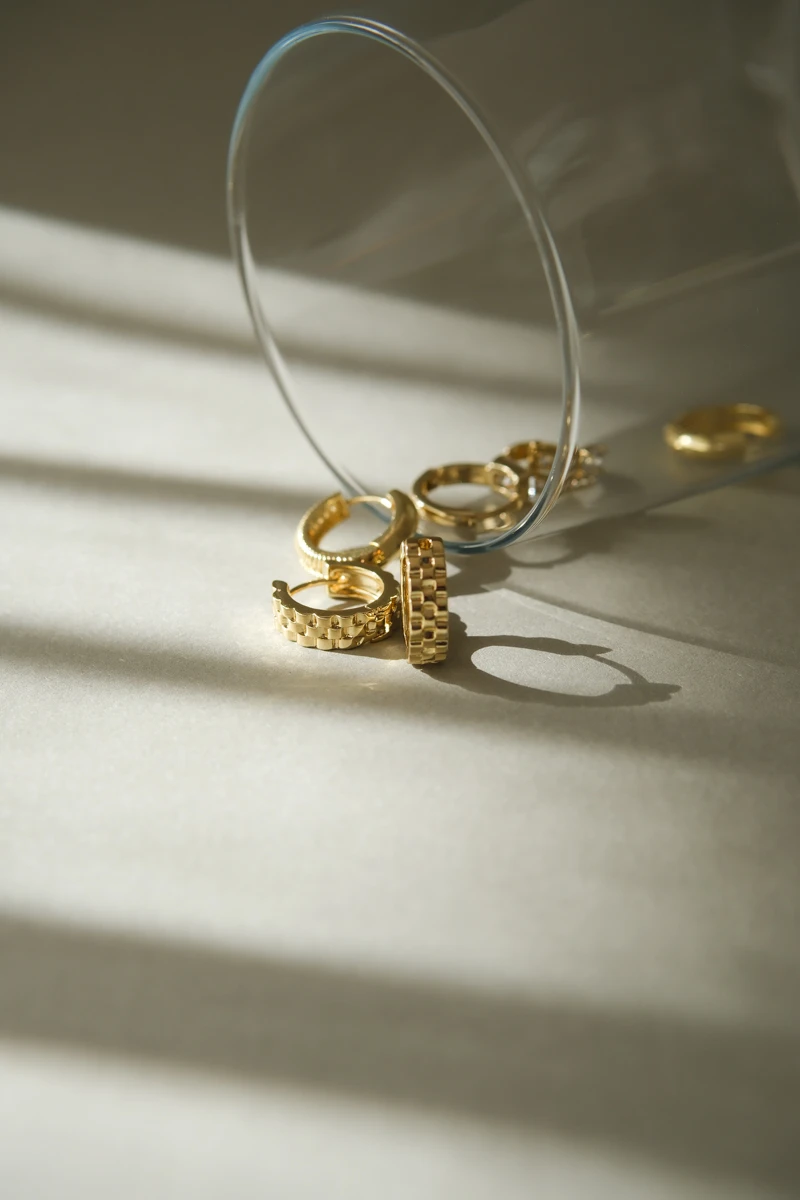 Kordon Tasarım Minimal Halka Küpe