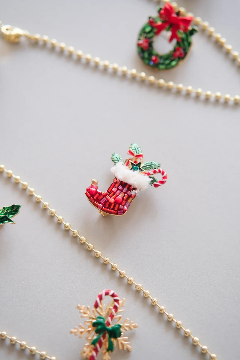 Noel Baba Pabucu Broş