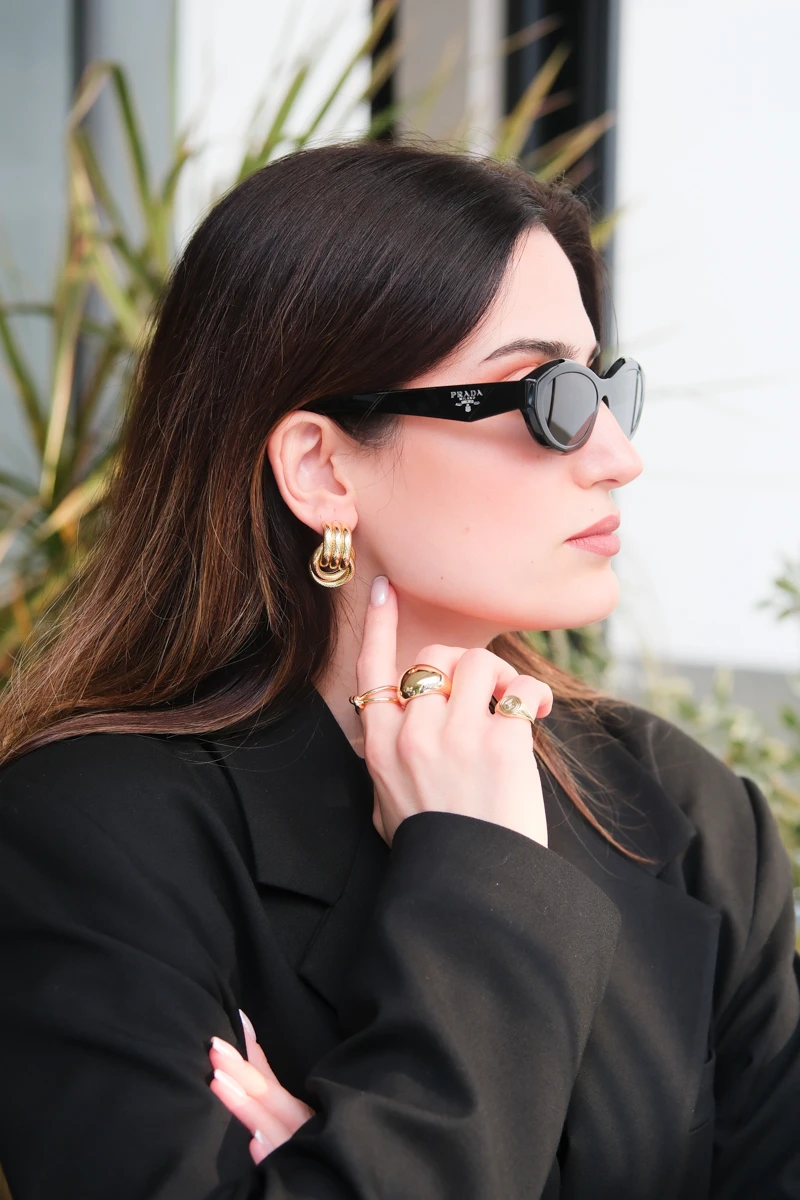 Üzeri Dokulu Düğüm Tasarım Küpe