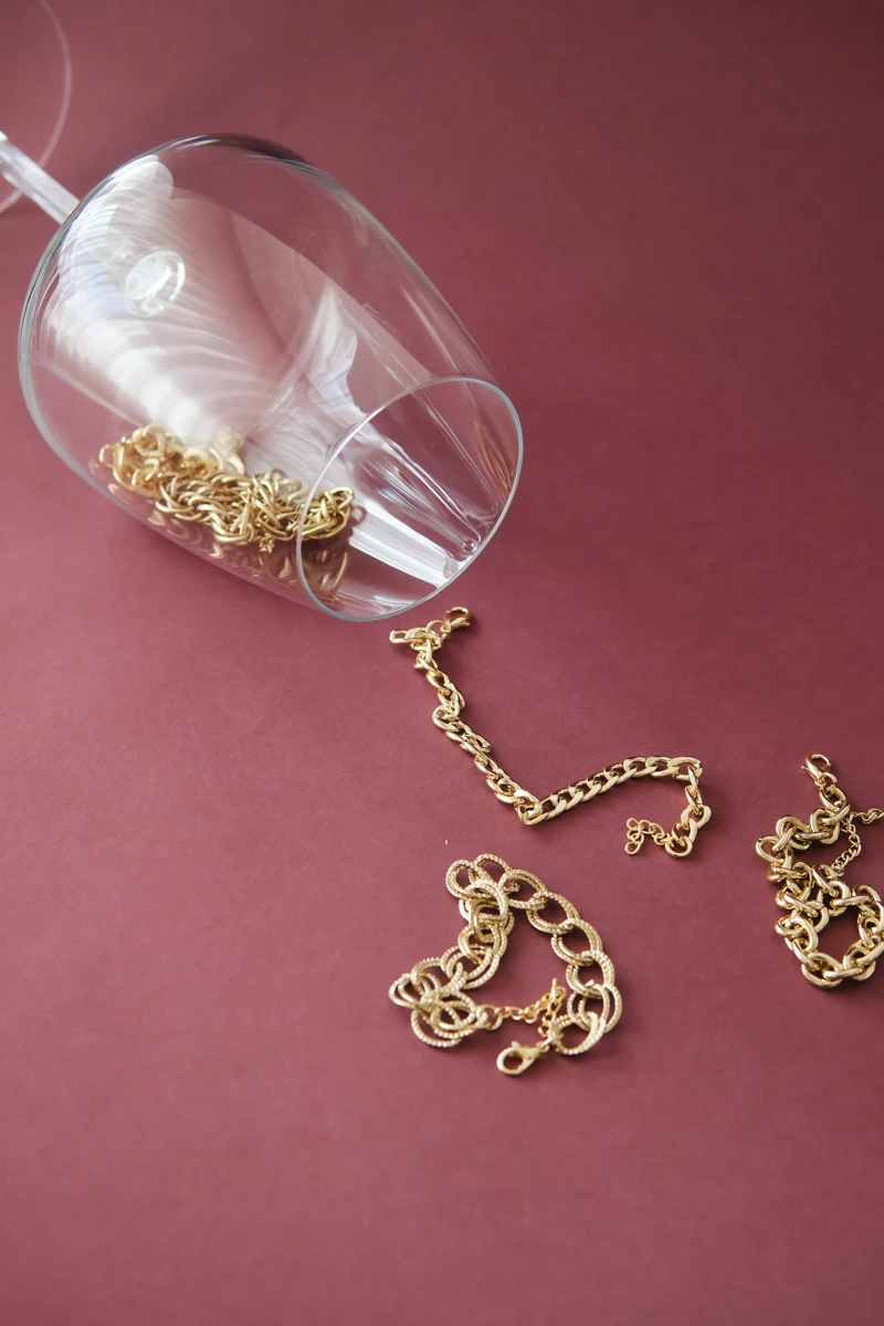 Yassı Gold Zincir Bileklik