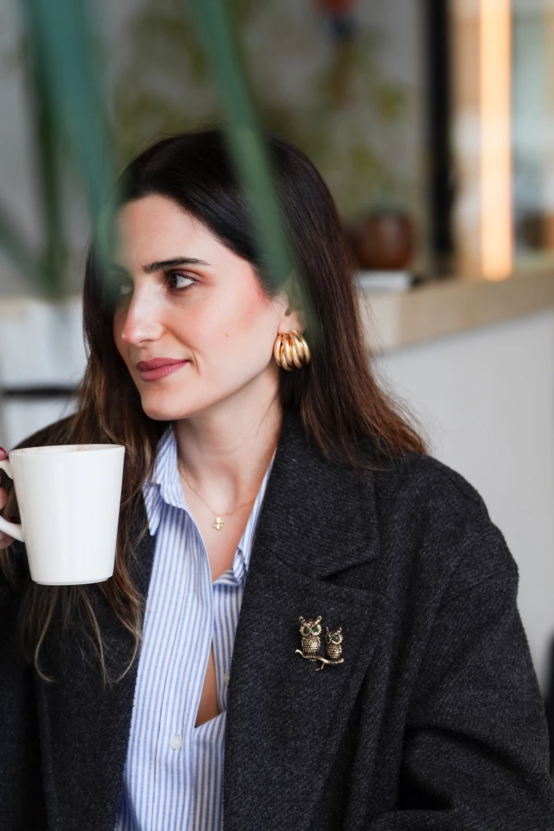 İkili Baykuş Broş