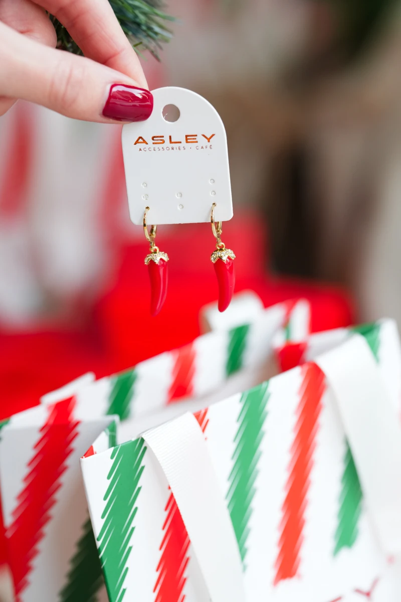 Kırmızı Biber Küpe