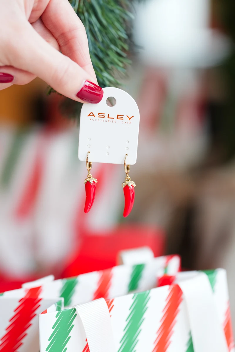 Kırmızı Biber Küpe