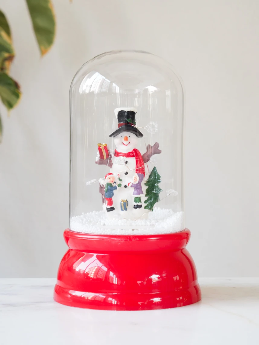 Müzikli Işıklı Karlı Fanus