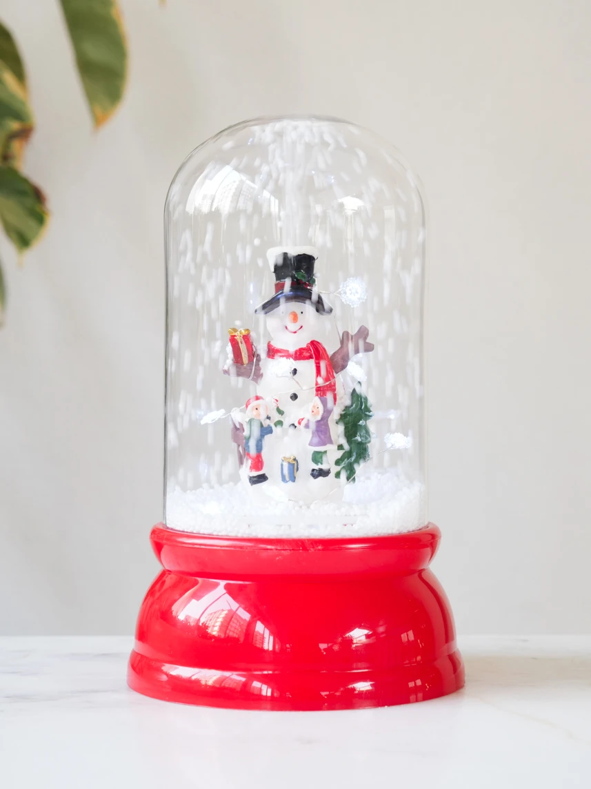 Müzikli Işıklı Karlı Fanus