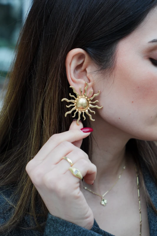 Güneş Tasarım Mat Küpe