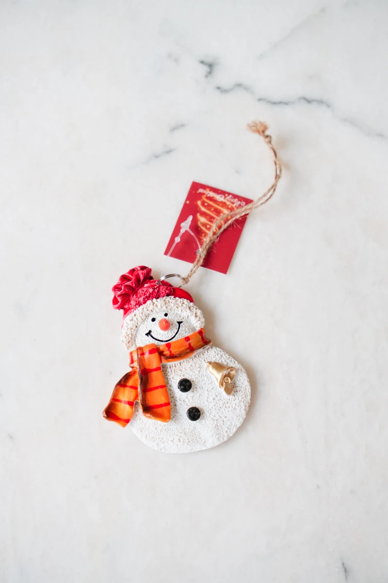 Atkılı Kardan Adam Anahtarlık