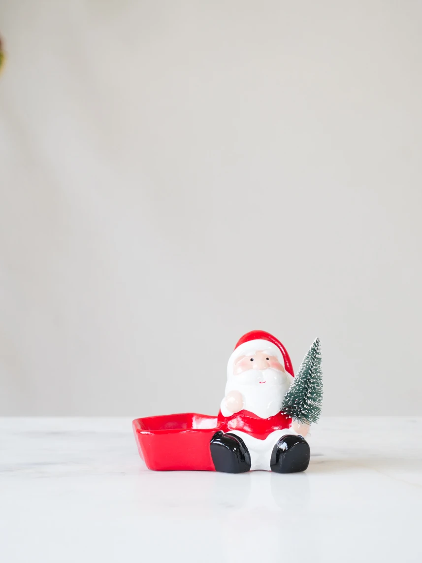 Seramik Noel Baba Mumluk