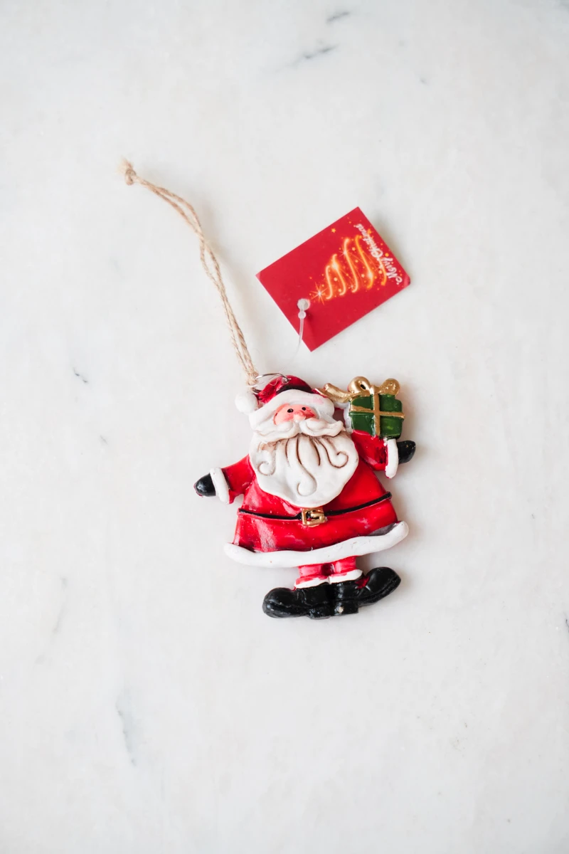 Yeşil Hediyeli Noel Baba Anahtarlık