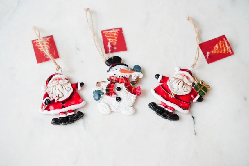 Yeşil Hediyeli Noel Baba Anahtarlık