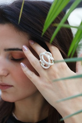 Mat Yüzeyli  Tasarım Yüzük