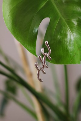 Kesik Zincir Tasarım Küpe