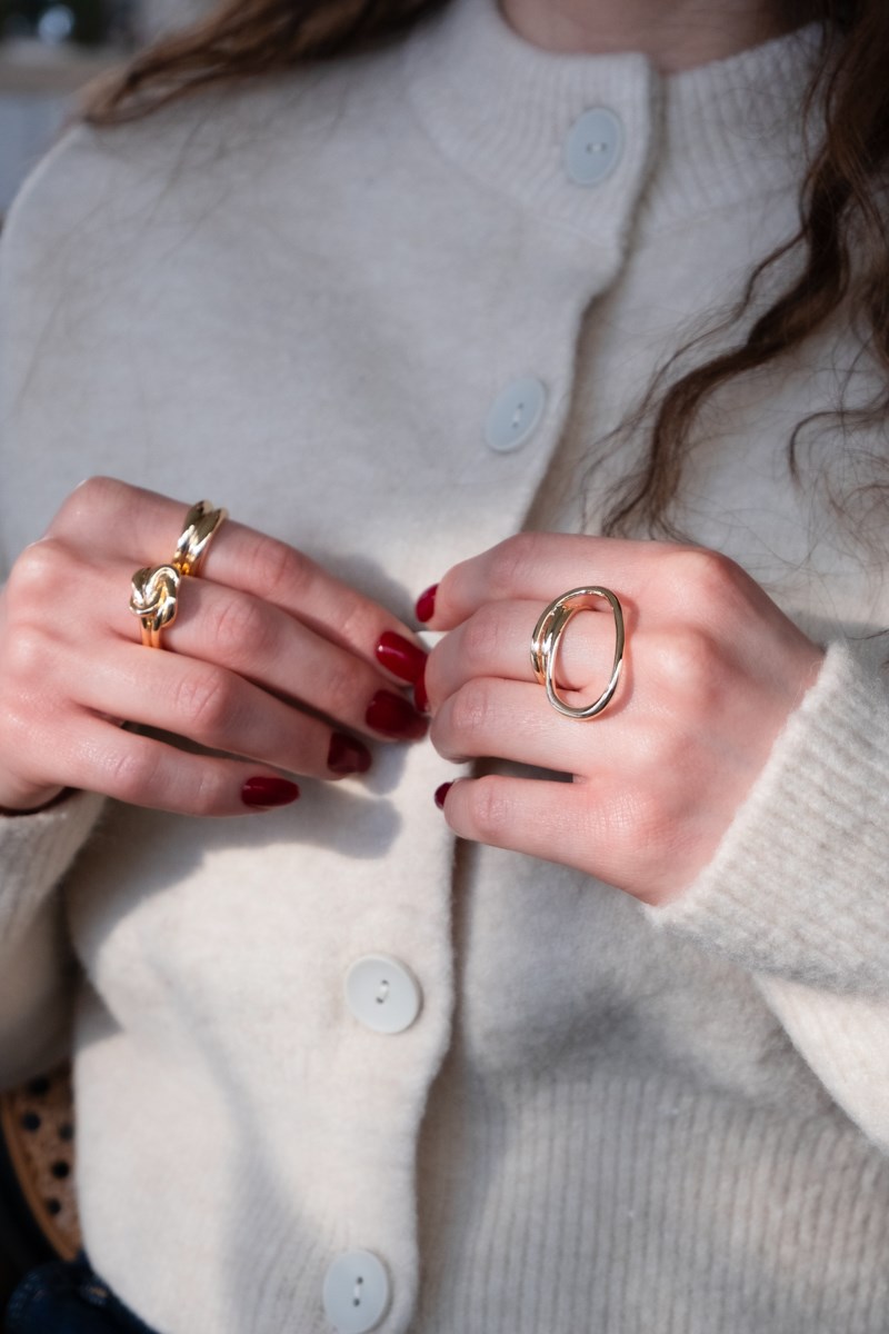 Damla Halka Tasarım Büyük Yüzük