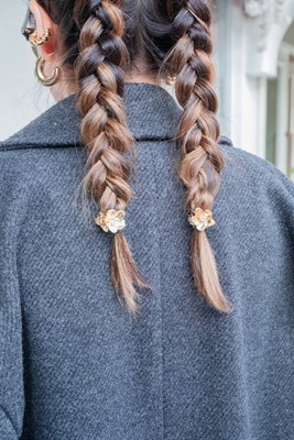 Metal Çiçek Küçük Mandal Toka