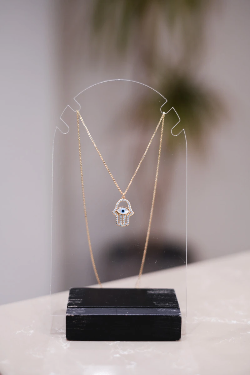 Fatma Ana Eli Tasarım İnce Gold Kolye