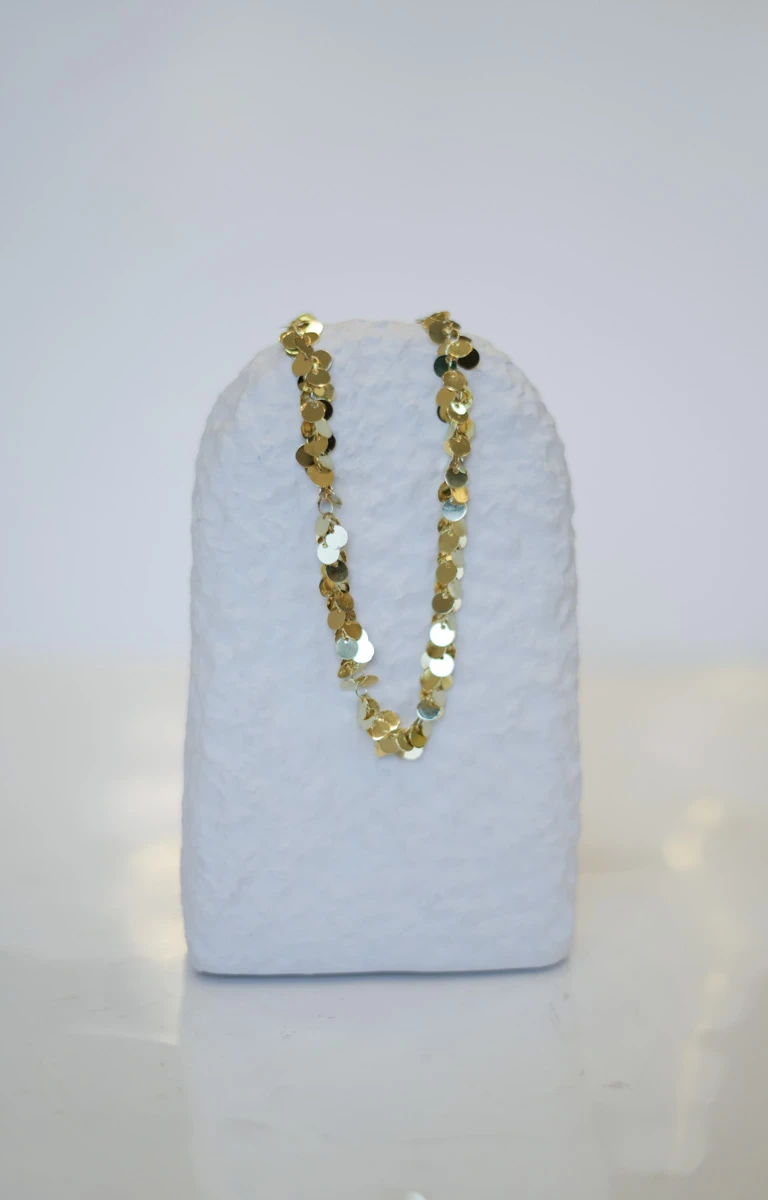 Çoklu Pul Sıralı Tasarım Kolye