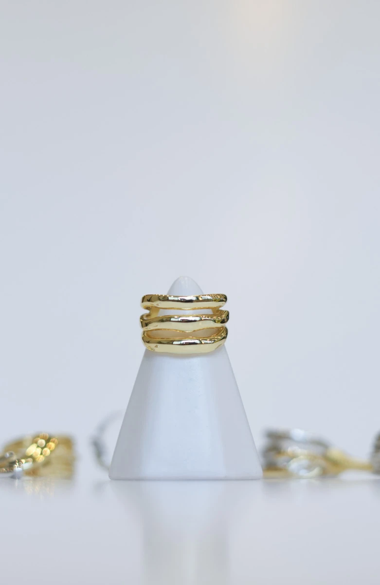 Metal Üçlü Görünüm Ayarlanabilir Yüzük