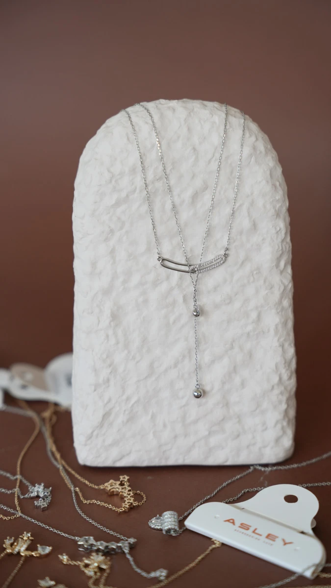 Filkete Görünümlü İkili İnce Kolye