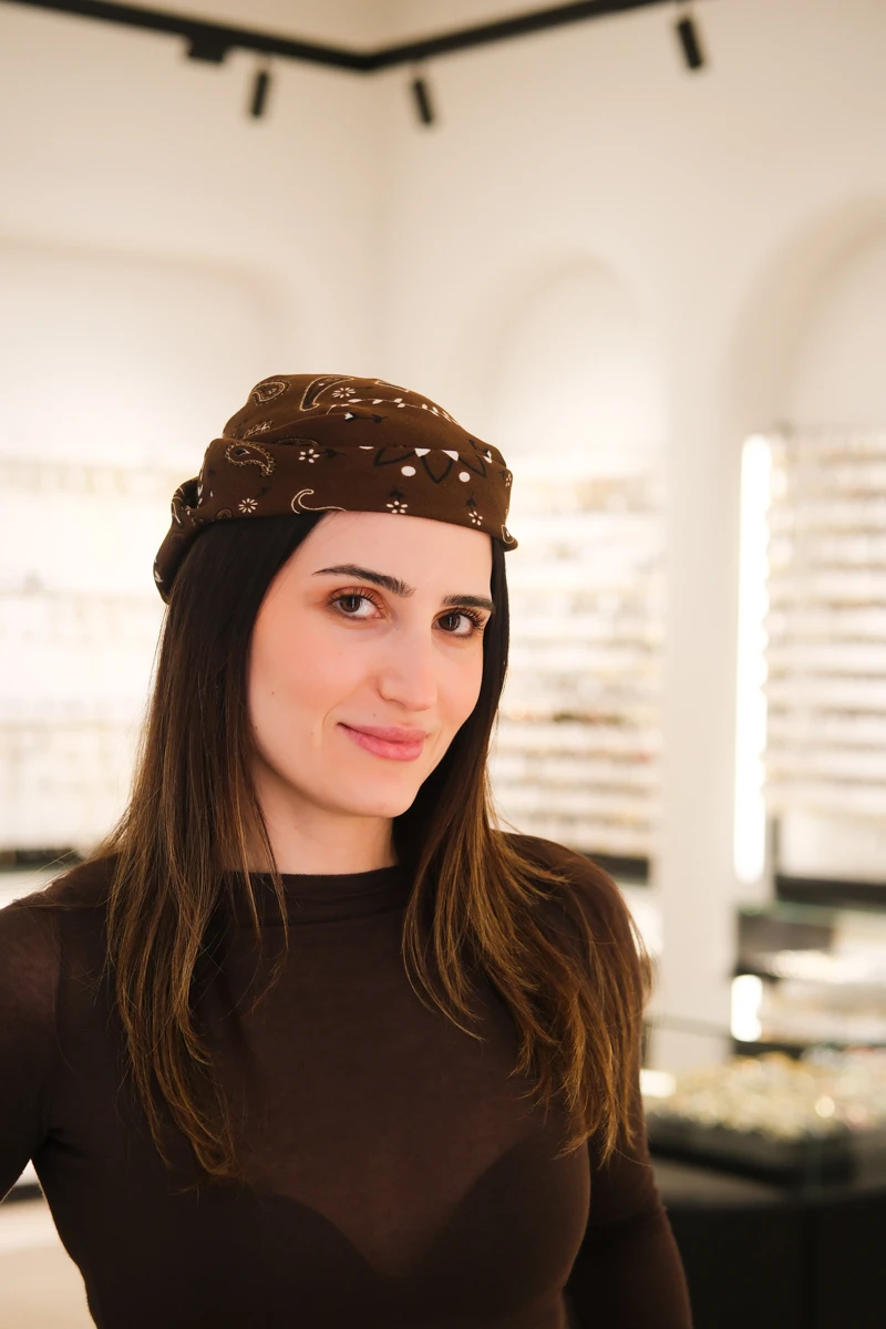 Etnik Desenli Kare Kaşmir Fular (70*70)